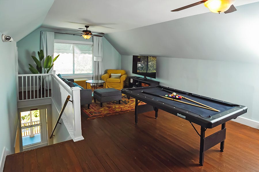 CW Worth House game room