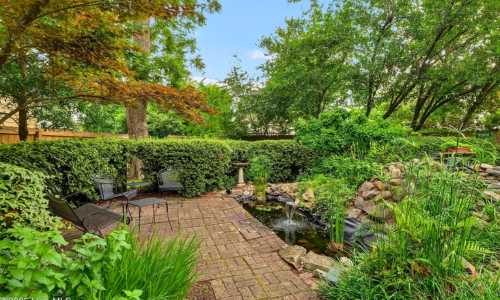 c.w. worth house garden in spring